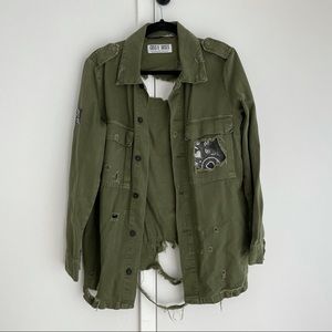 Zara Guns and Roses military button up
